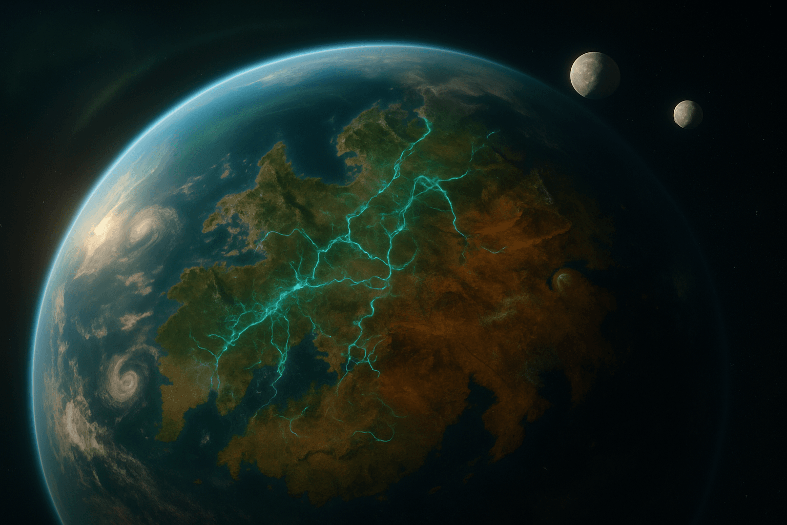 Planet Elarra as seen from space