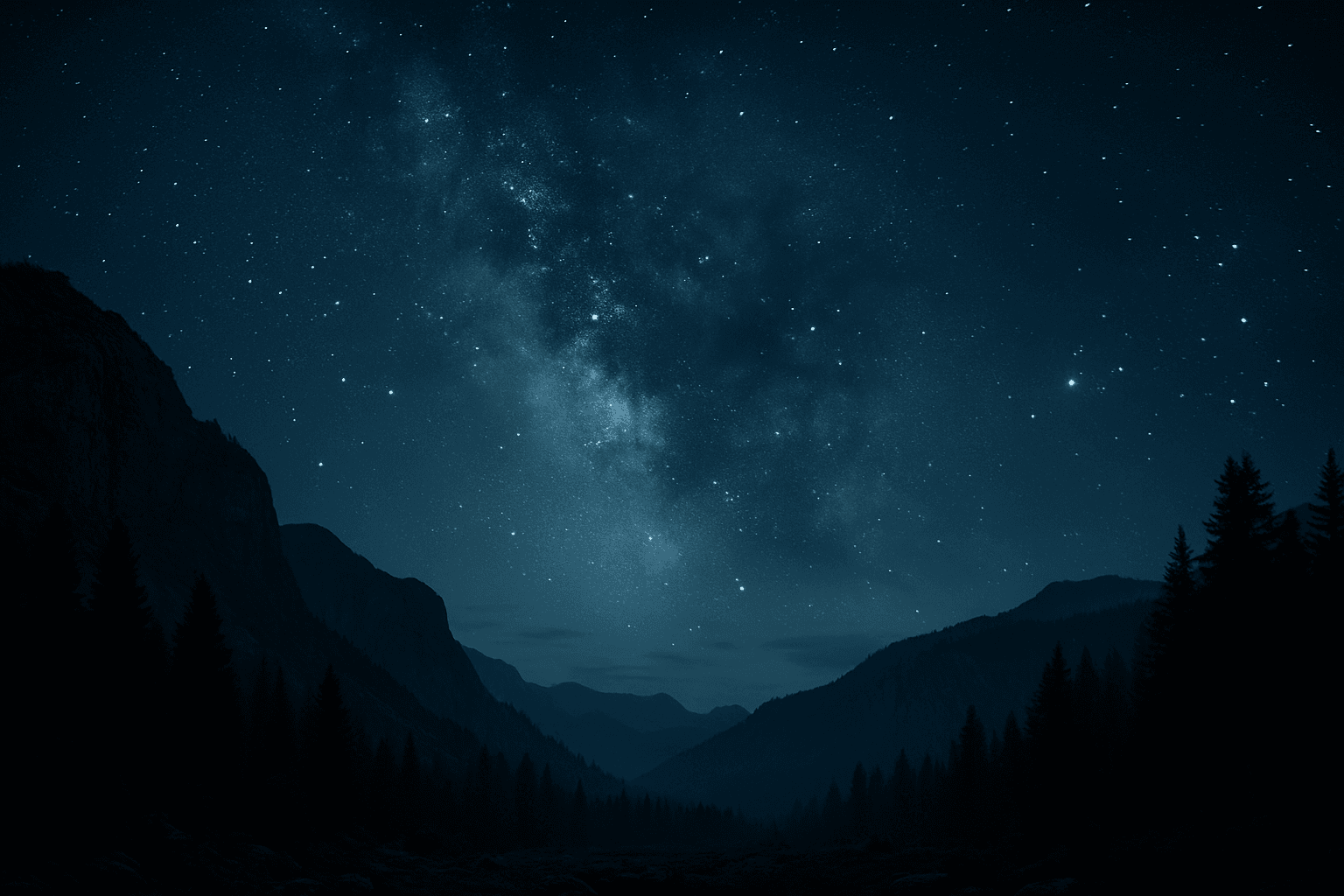 The night sky over Elarra's wilderness